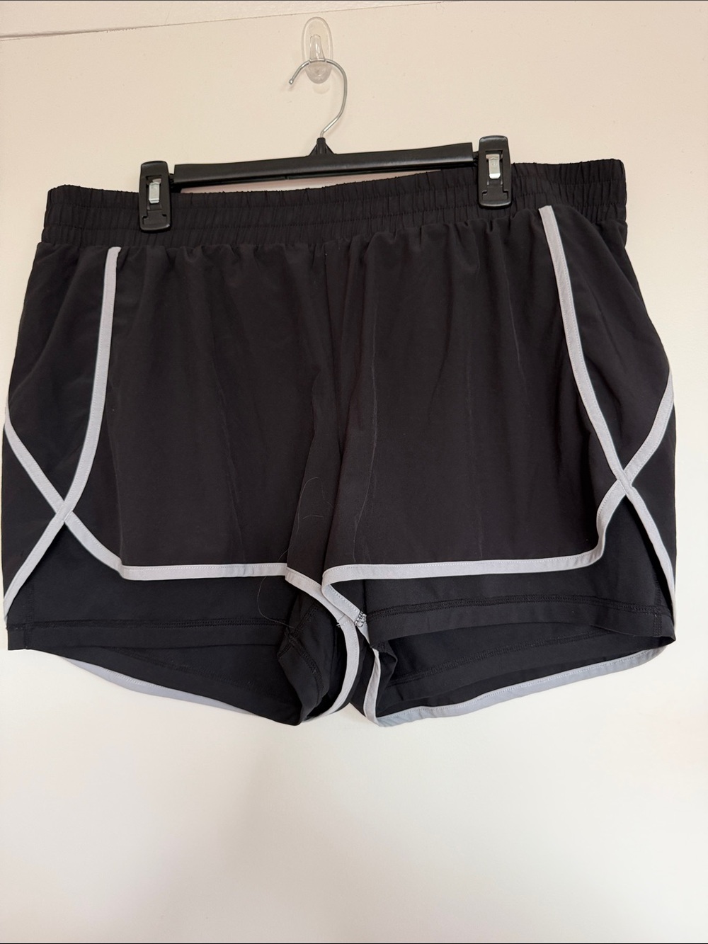 Ideology Black Athletic Shorts with Grey Trim